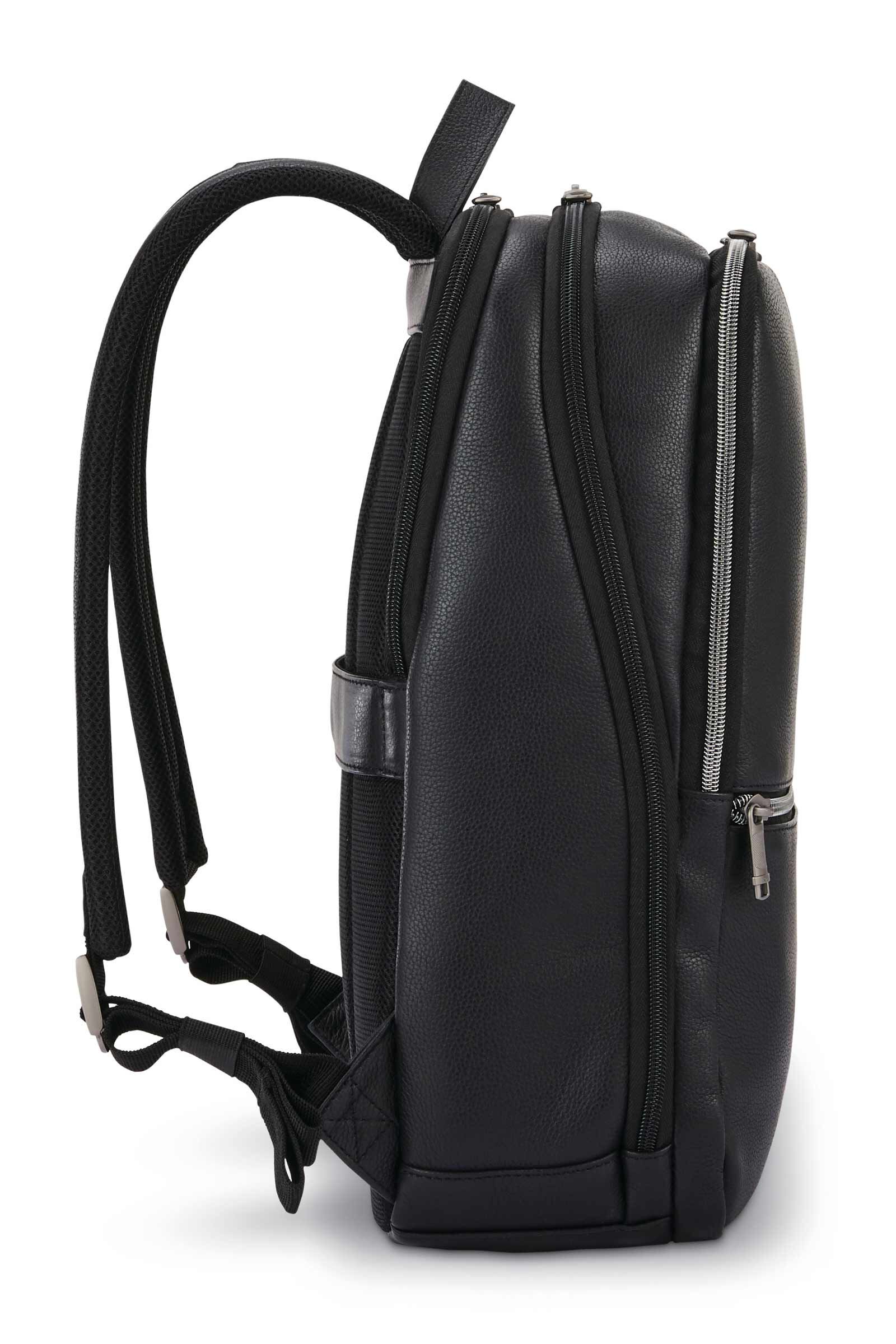 samsonite leather slim backpack