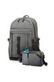 Backpack Grey + Mini Crossbag Grey