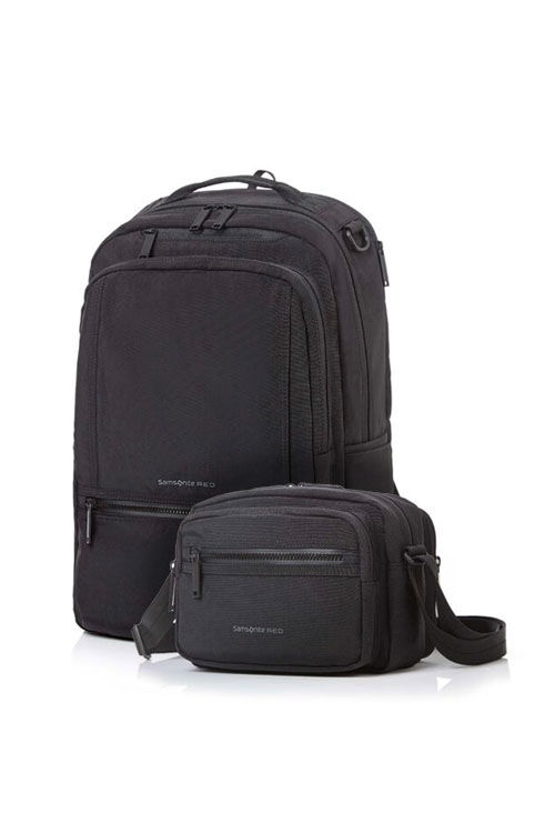 Backpack Black + Mini Cross Black