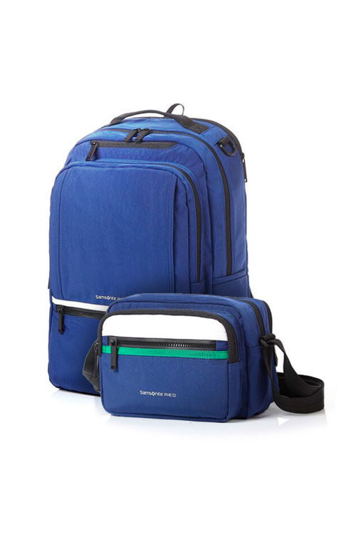 Backpack Blue + Mini Cross Blue